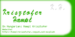 krisztofer hampl business card